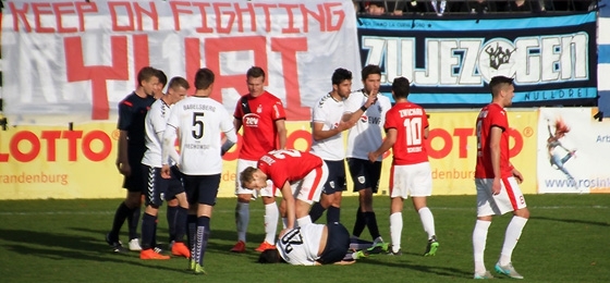 SV Babelsberg 03 vs. FSV Zwickau: Verbale Eskalation auf den Rängen, dem Platz und der PK