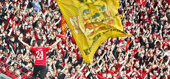 Union Berlin Fans in Leverkusen